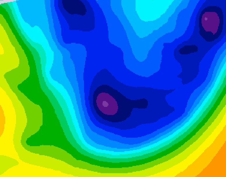 GDPS 500 millibar geopotential height 162 hour forecast chart for Canada based on 2026/01/16 1200Z data