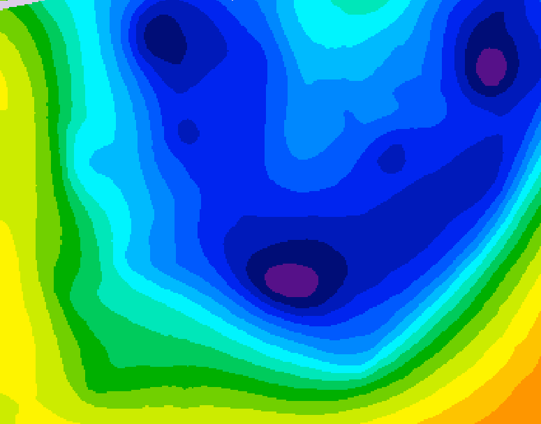 GDPS 500 millibar geopotential height 180 hour forecast chart for Canada based on 2026/01/16 1200Z data
