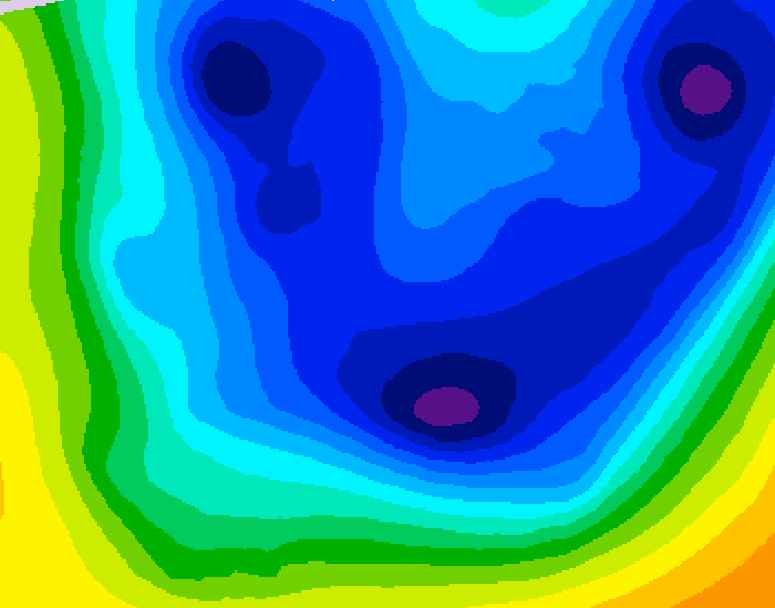 GDPS 500 millibar geopotential height 186 hour forecast chart for Canada based on 2026/01/16 1200Z data