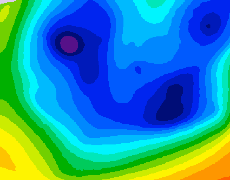 GDPS 500 millibar geopotential height 204 hour forecast chart for Canada based on 2026/01/16 1200Z data
