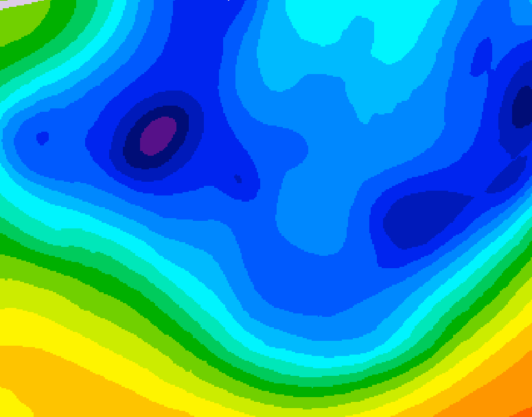 GDPS 500 millibar geopotential height 234 hour forecast chart for Canada based on 2026/01/16 1200Z data