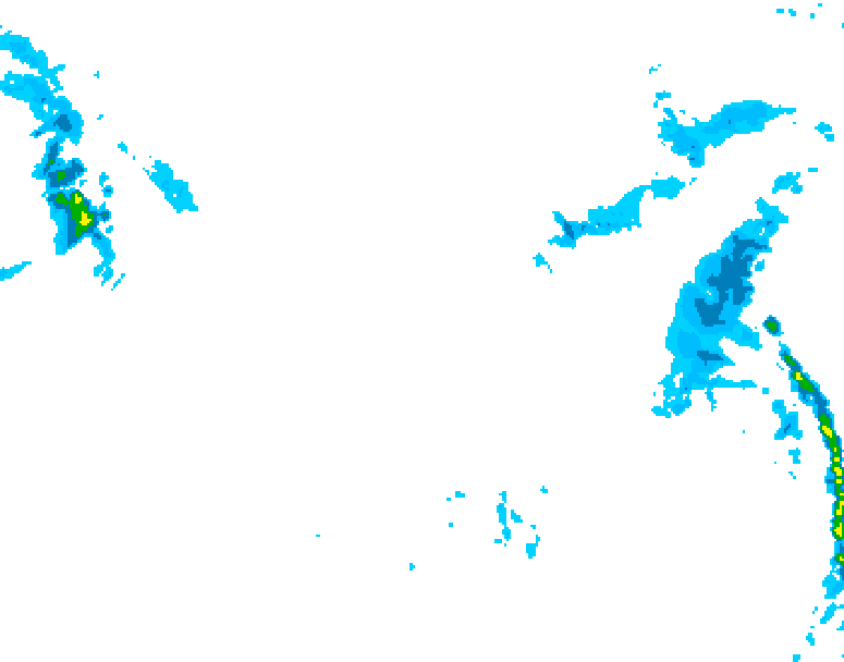 GDPS precipitation 018 hour forecast chart for Canada based on 2026/01/16 0000Z data