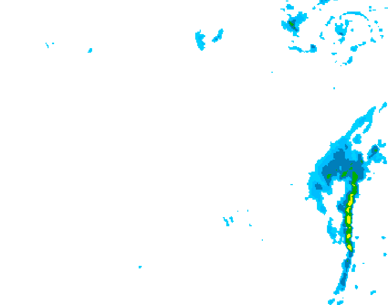 GDPS precipitation 078 hour forecast chart for Canada based on 2026/01/16 0000Z data