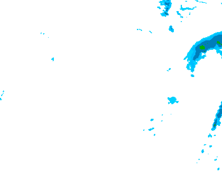 GDPS precipitation 096 hour forecast chart for Canada based on 2026/01/16 0000Z data