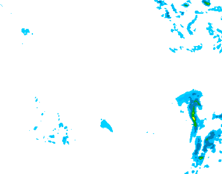 GDPS precipitation 174 hour forecast chart for Canada based on 2026/01/16 0000Z data