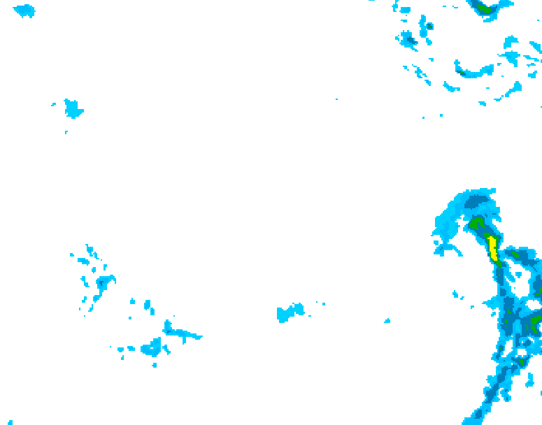 GDPS precipitation 180 hour forecast chart for Canada based on 2026/01/16 0000Z data
