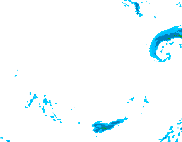 GDPS precipitation 204 hour forecast chart for Canada based on 2026/01/16 0000Z data