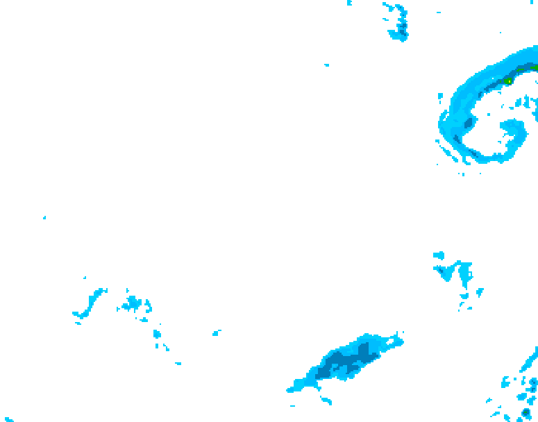 GDPS precipitation 210 hour forecast chart for Canada based on 2026/01/16 0000Z data