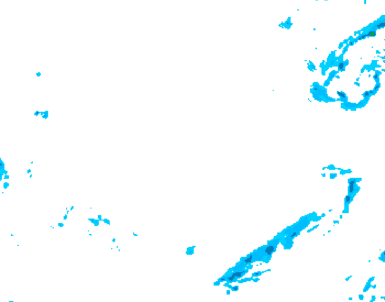 GDPS precipitation 216 hour forecast chart for Canada based on 2026/01/16 0000Z data
