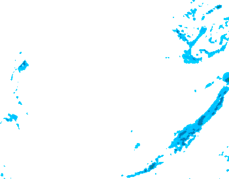 GDPS precipitation 228 hour forecast chart for Canada based on 2026/01/16 0000Z data
