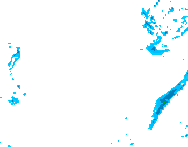 GDPS precipitation 234 hour forecast chart for Canada based on 2026/01/16 0000Z data