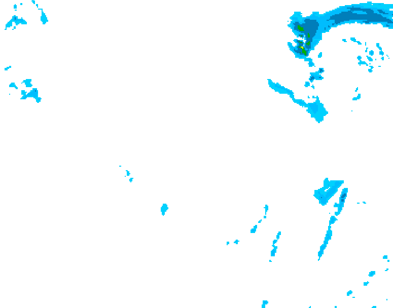 GDPS precipitation 036 hour forecast chart for Canada based on 2026/01/16 1200Z data
