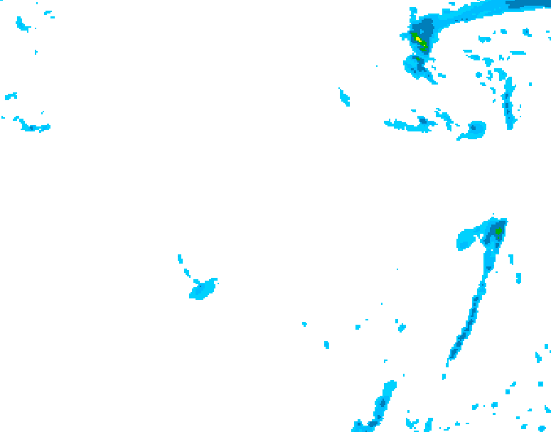 GDPS precipitation 042 hour forecast chart for Canada based on 2026/01/16 1200Z data