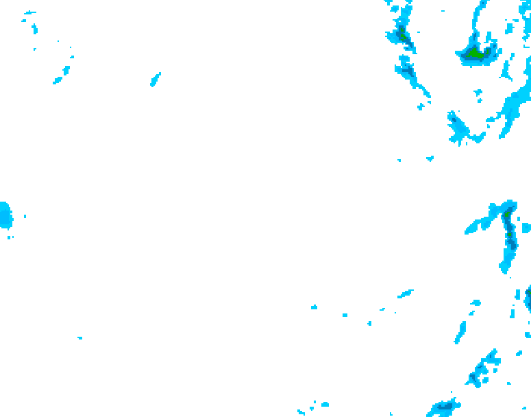 GDPS precipitation 156 hour forecast chart for Canada based on 2026/01/16 1200Z data