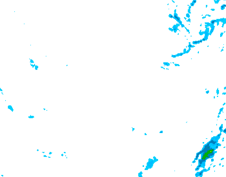 GDPS precipitation 174 hour forecast chart for Canada based on 2026/01/16 1200Z data