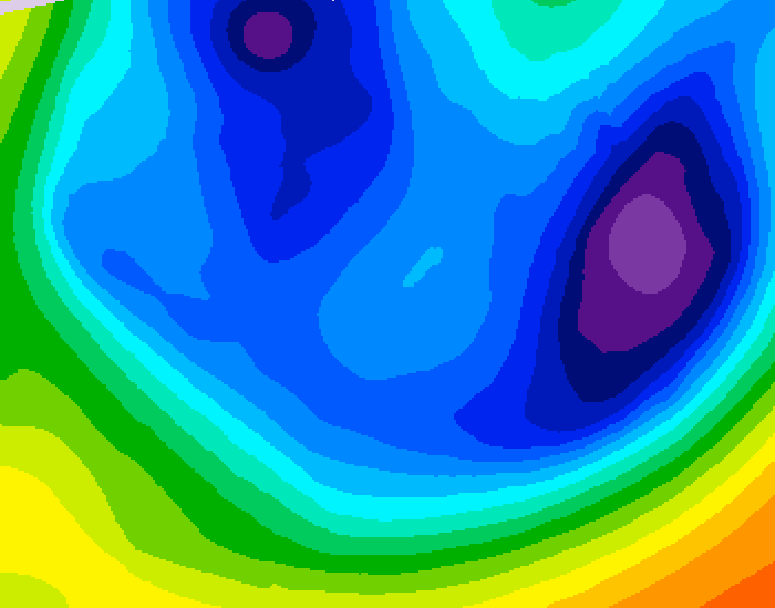 GDPS 500 millibar geopotential height 192 hour forecast chart for Canada based on 2026/01/17 0000Z data