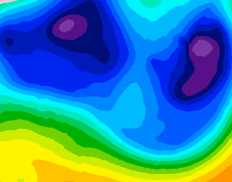 GDPS 500 millibar geopotential height 228 hour forecast chart for Canada based on 2026/01/17 0000Z data