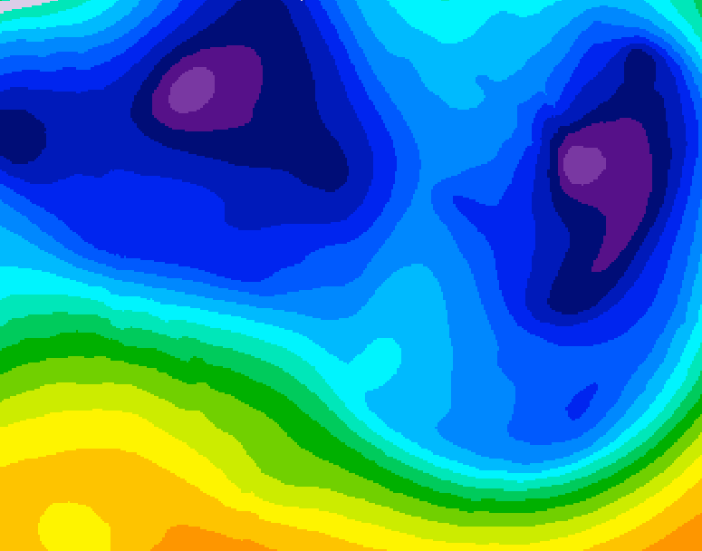GDPS 500 millibar geopotential height 234 hour forecast chart for Canada based on 2026/01/17 0000Z data