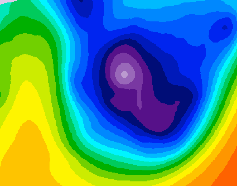 GDPS 500 millibar geopotential height 078 hour forecast chart for Canada based on 2026/01/17 1200Z data