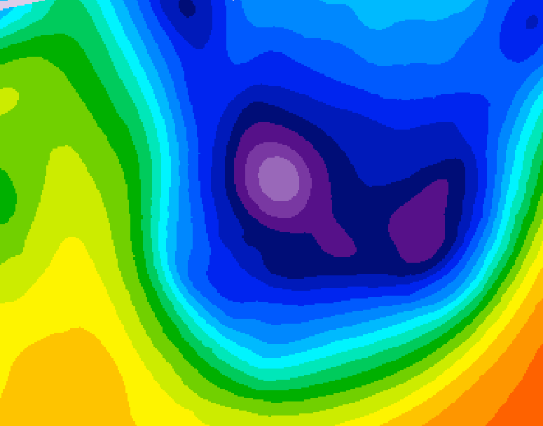 GDPS 500 millibar geopotential height 090 hour forecast chart for Canada based on 2026/01/17 1200Z data