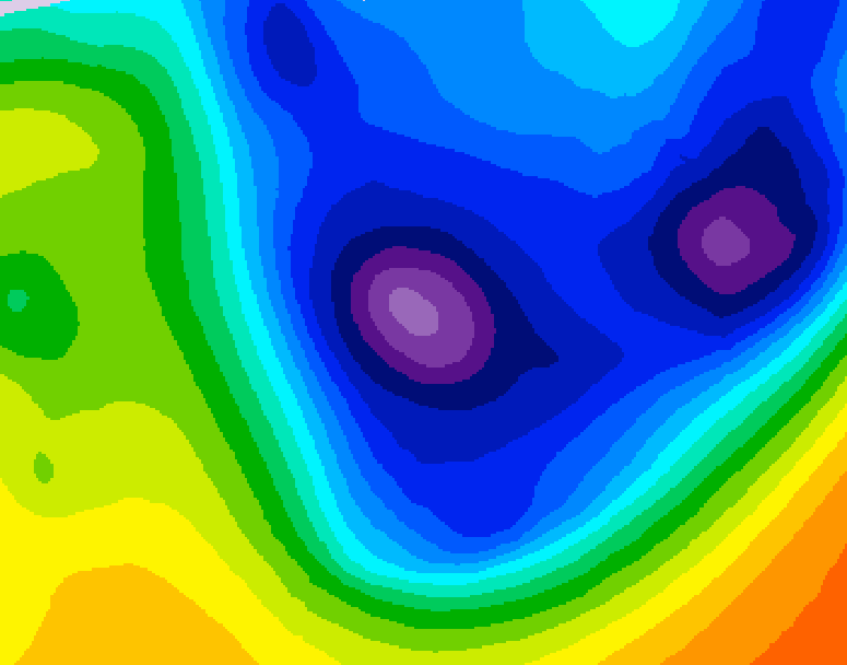 GDPS 500 millibar geopotential height 108 hour forecast chart for Canada based on 2026/01/17 1200Z data