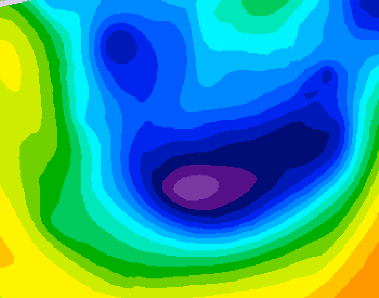 GDPS 500 millibar geopotential height 150 hour forecast chart for Canada based on 2026/01/17 1200Z data