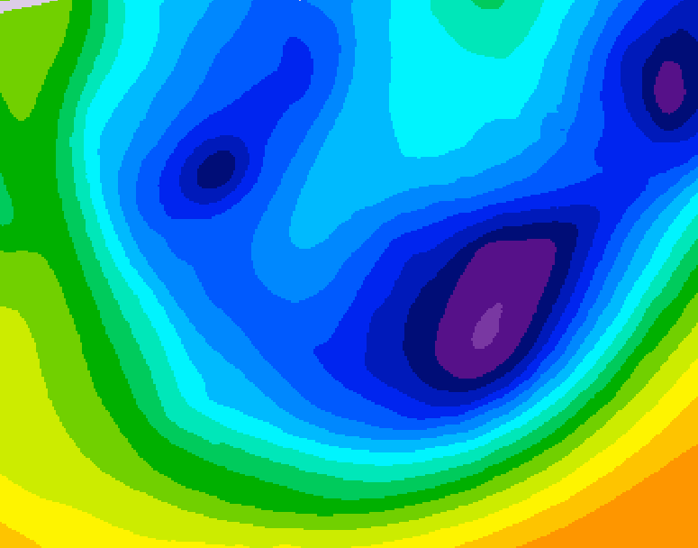 GDPS 500 millibar geopotential height 186 hour forecast chart for Canada based on 2026/01/17 1200Z data