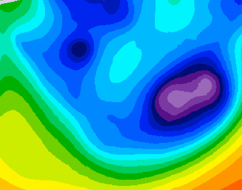 GDPS 500 millibar geopotential height 216 hour forecast chart for Canada based on 2026/01/17 1200Z data