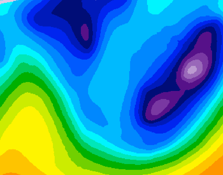 GDPS 500 millibar geopotential height 240 hour forecast chart for Canada based on 2026/01/17 1200Z data