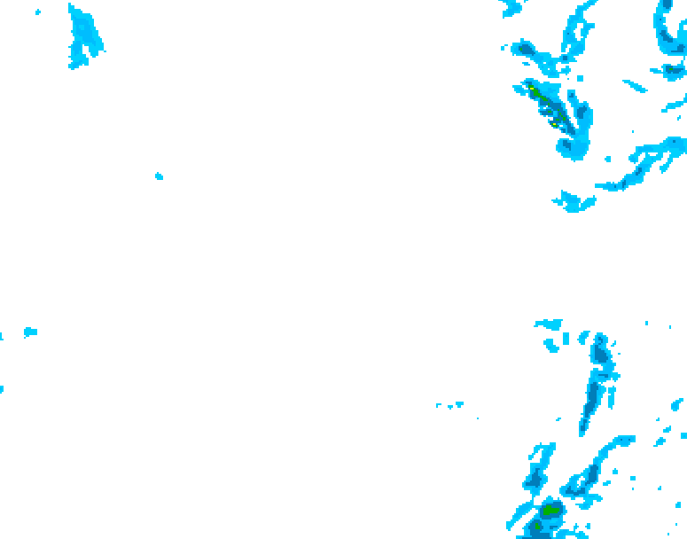 GDPS precipitation 126 hour forecast chart for Canada based on 2026/01/17 1200Z data