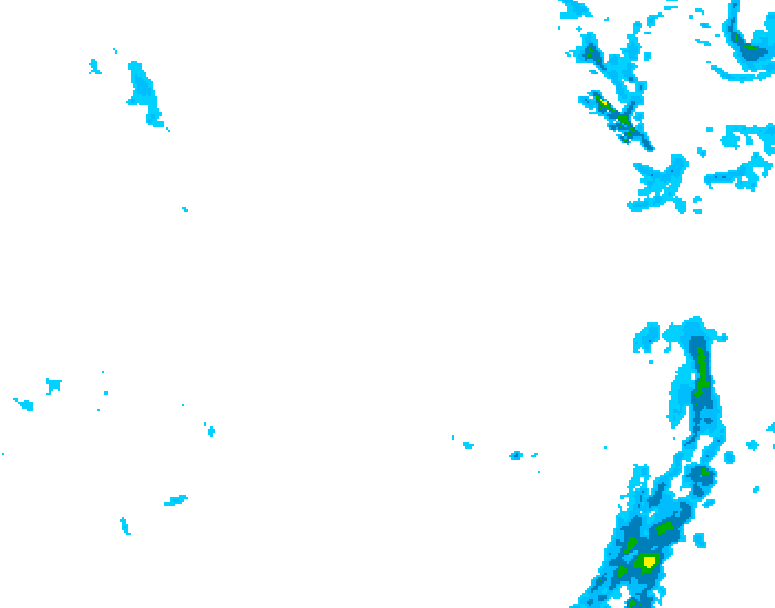GDPS precipitation 132 hour forecast chart for Canada based on 2026/01/17 1200Z data