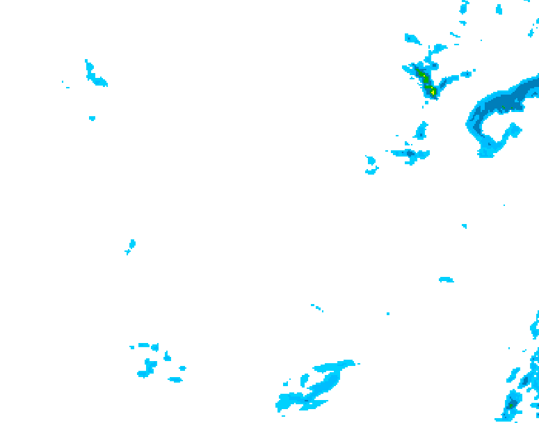 GDPS precipitation 162 hour forecast chart for Canada based on 2026/01/17 1200Z data