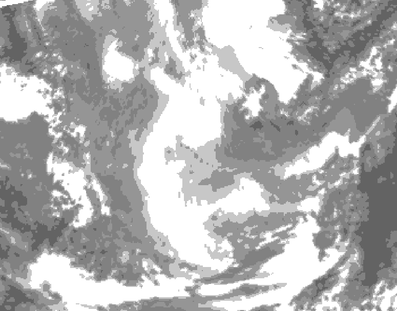 GDPS total cloud 168 hour forecast chart for Canada based on 2026/01/17 0000Z data