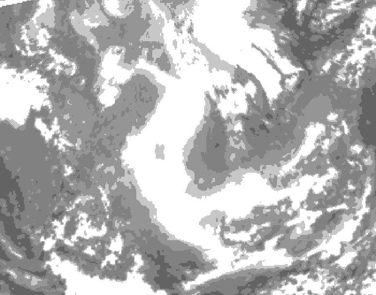 GDPS total cloud 180 hour forecast chart for Canada based on 2026/01/17 0000Z data
