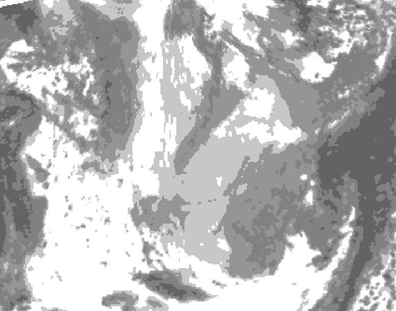 GDPS total cloud 048 hour forecast chart for Canada based on 2026/01/17 1200Z data