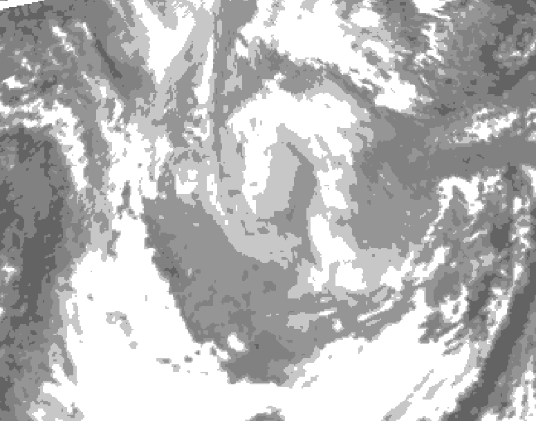 GDPS total cloud 084 hour forecast chart for Canada based on 2026/01/17 1200Z data