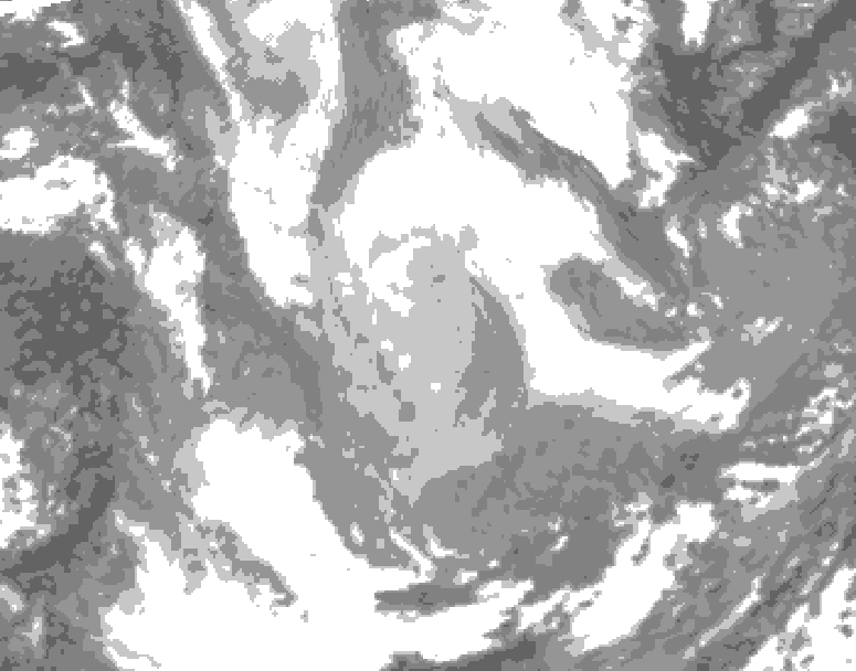 GDPS total cloud 108 hour forecast chart for Canada based on 2026/01/17 1200Z data