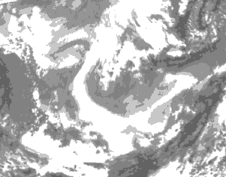 GDPS total cloud 186 hour forecast chart for Canada based on 2026/01/17 1200Z data