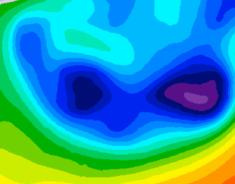 GDPS 500 millibar geopotential height 204 hour forecast chart for Canada based on 2026/01/18 0000Z data