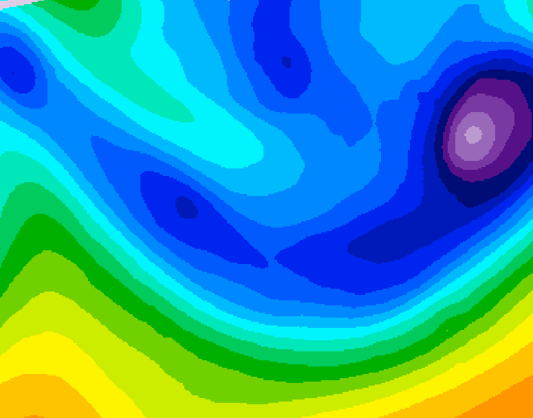GDPS 500 millibar geopotential height 228 hour forecast chart for Canada based on 2026/01/18 0000Z data