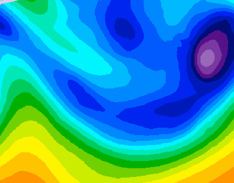 GDPS 500 millibar geopotential height 234 hour forecast chart for Canada based on 2026/01/18 0000Z data