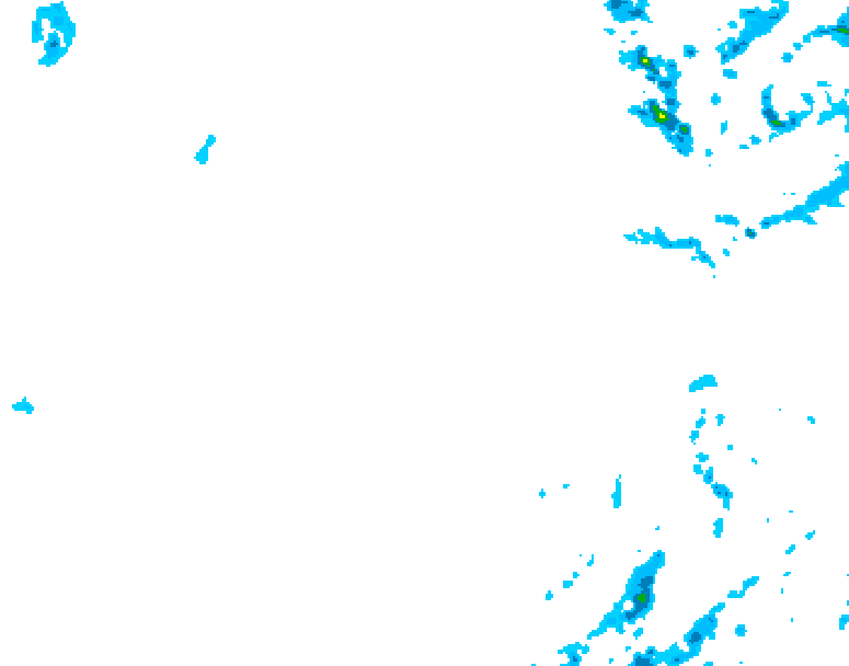GDPS precipitation 108 hour forecast chart for Canada based on 2026/01/18 0000Z data