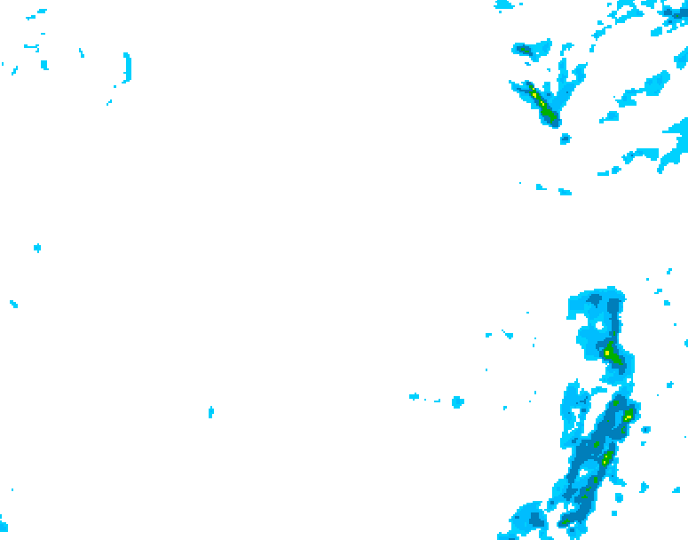 GDPS precipitation 120 hour forecast chart for Canada based on 2026/01/18 0000Z data