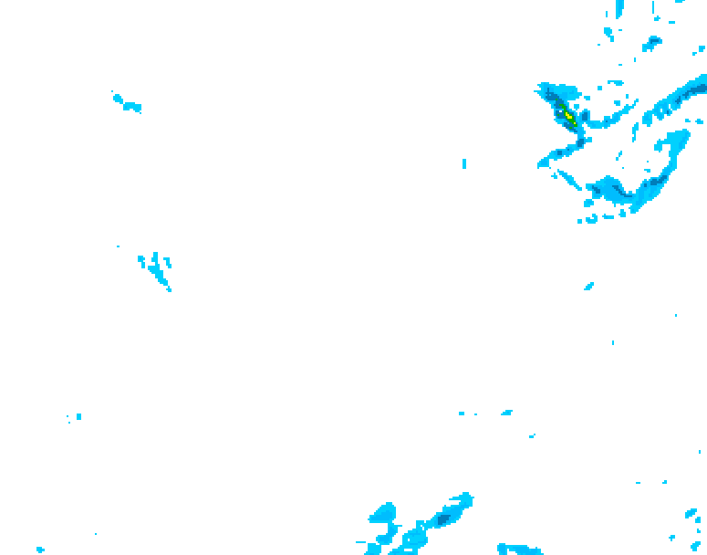 GDPS precipitation 156 hour forecast chart for Canada based on 2026/01/18 0000Z data