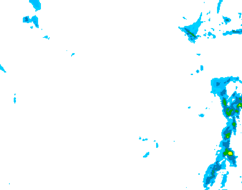 GDPS precipitation 120 hour forecast chart for Canada based on 2026/01/18 1200Z data