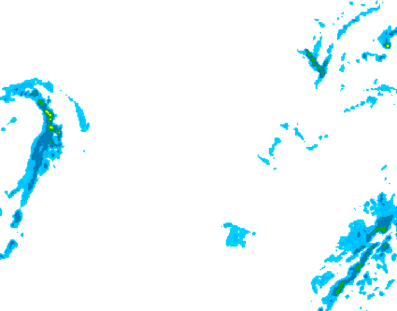 GDPS precipitation 222 hour forecast chart for Canada based on 2026/01/18 1200Z data