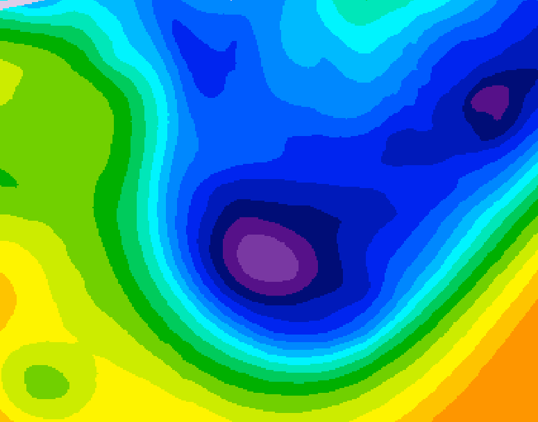 GDPS 500 millibar geopotential height 084 hour forecast chart for Canada based on 2026/01/19 0000Z data