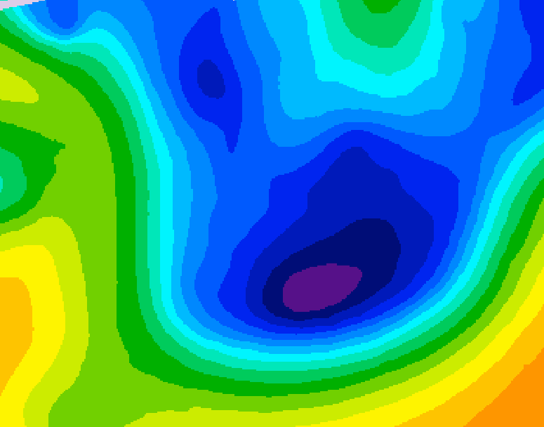 GDPS 500 millibar geopotential height 108 hour forecast chart for Canada based on 2026/01/19 0000Z data