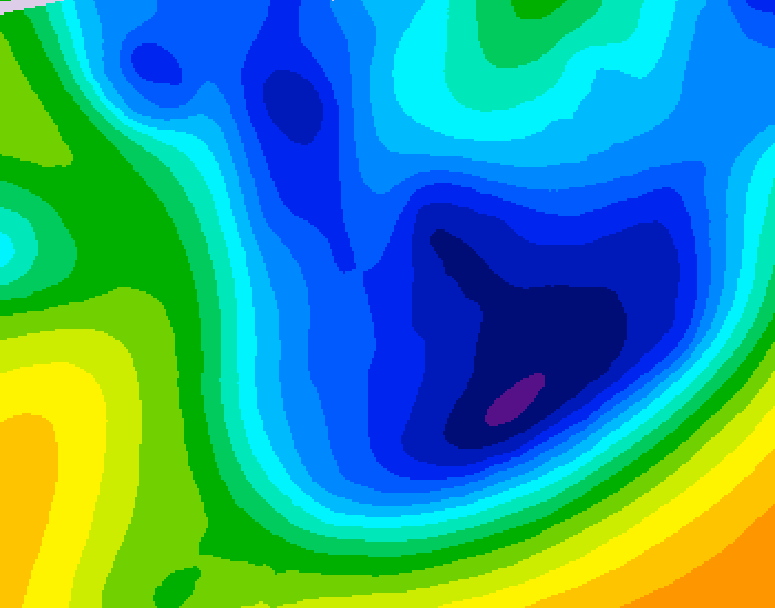 GDPS 500 millibar geopotential height 120 hour forecast chart for Canada based on 2026/01/19 0000Z data
