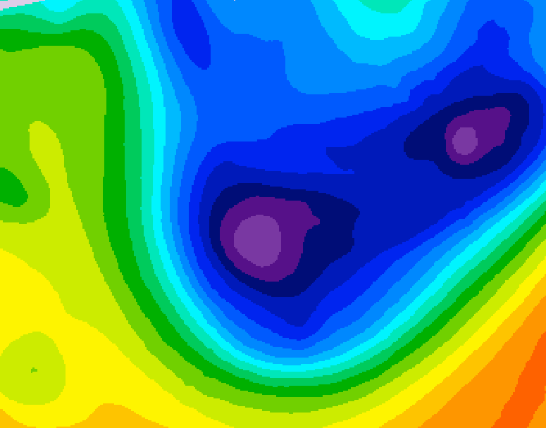 GDPS 500 millibar geopotential height 060 hour forecast chart for Canada based on 2026/01/19 1200Z data